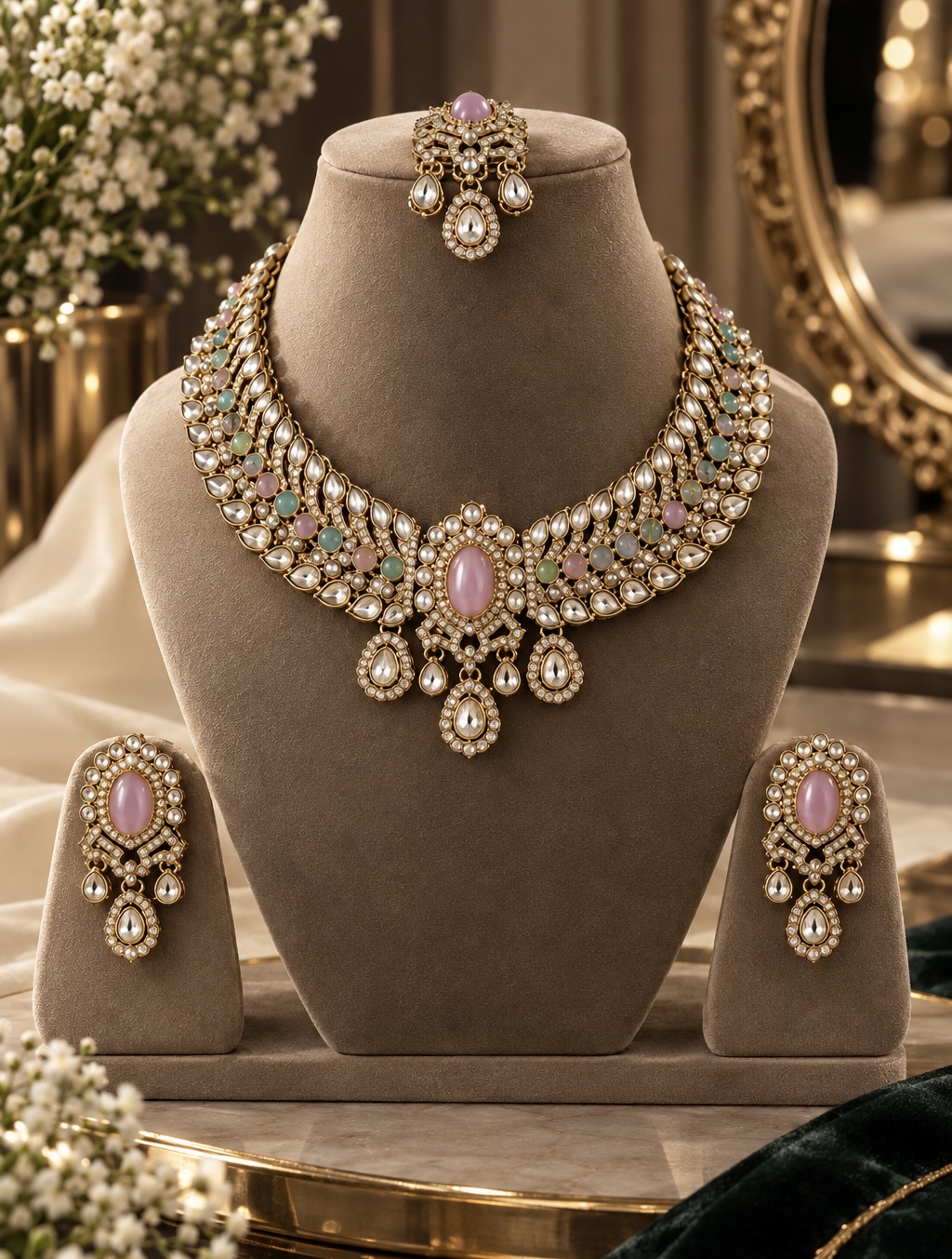 Royal polki necklace 