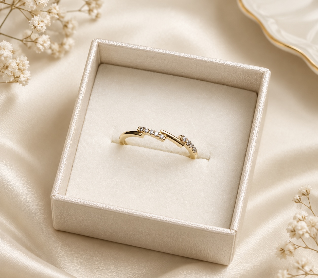 Ring with American diamonds 